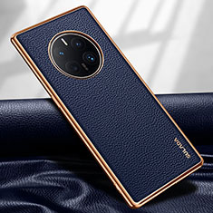 Coque Luxe Cuir Housse Etui LD1 pour Huawei Mate 50 Pro Bleu