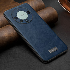 Coque Luxe Cuir Housse Etui LD1 pour Huawei Mate 60 Pro+ Plus Bleu