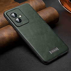 Coque Luxe Cuir Housse Etui LD2 pour Huawei Honor 100 5G Vert