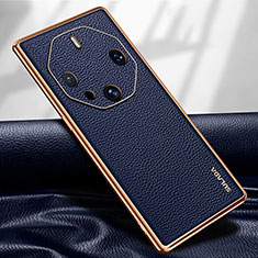 Coque Luxe Cuir Housse Etui LD2 pour Huawei Mate 60 RS Ultimate Bleu