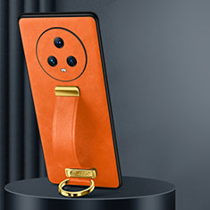 Coque Luxe Cuir Housse Etui LD3 pour Huawei Honor Magic5 5G Orange