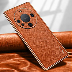 Coque Luxe Cuir Housse Etui LD3 pour Huawei Mate 60 Orange