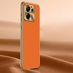 Coque Luxe Cuir Housse Etui LF1 pour Xiaomi Mi 13T 5G Orange