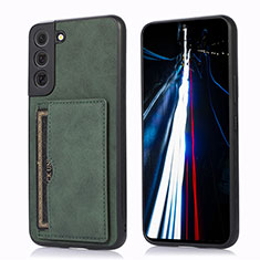 Coque Luxe Cuir Housse Etui M03T pour Samsung Galaxy S23 5G Vert