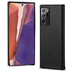 Coque Luxe Cuir Housse Etui N02 pour Samsung Galaxy Note 20 Ultra 5G Noir