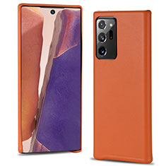 Coque Luxe Cuir Housse Etui N02 pour Samsung Galaxy Note 20 Ultra 5G Orange