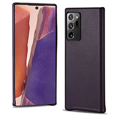 Coque Luxe Cuir Housse Etui N02 pour Samsung Galaxy Note 20 Ultra 5G Violet