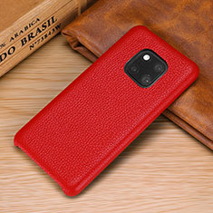 Coque Luxe Cuir Housse Etui P01 pour Huawei Mate 20 Pro Rouge