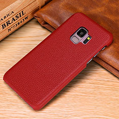 Coque Luxe Cuir Housse Etui P01 pour Samsung Galaxy S9 Rouge