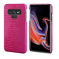 Coque Luxe Cuir Housse Etui P02 pour Samsung Galaxy Note 9 Rouge