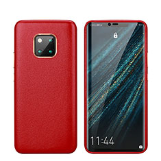Coque Luxe Cuir Housse Etui P03 pour Huawei Mate 20 Pro Rouge