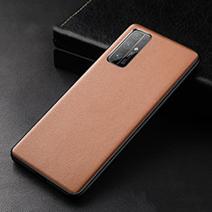 Coque Luxe Cuir Housse Etui pour Huawei Honor 30 Orange