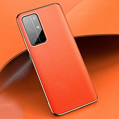 Coque Luxe Cuir Housse Etui pour Huawei Honor 30S Orange