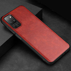 Coque Luxe Cuir Housse Etui pour Huawei Honor Play4 Pro 5G Rouge