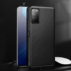 Coque Luxe Cuir Housse Etui pour Huawei Honor X10 5G Noir