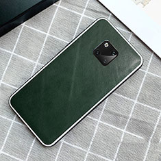 Coque Luxe Cuir Housse Etui pour Huawei Mate 20 Pro Vert