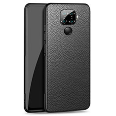 Coque Luxe Cuir Housse Etui pour Huawei Nova 5i Pro Noir