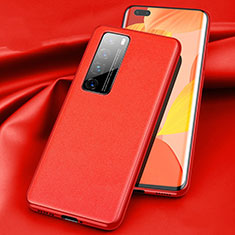 Coque Luxe Cuir Housse Etui pour Huawei Nova 7 Pro 5G Rouge