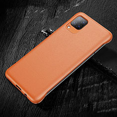 Coque Luxe Cuir Housse Etui pour Huawei P40 Lite Orange