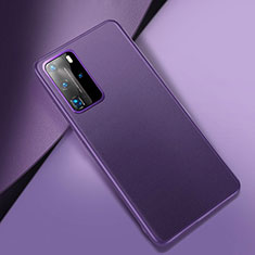 Coque Luxe Cuir Housse Etui pour Huawei P40 Pro Violet