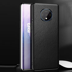 Coque Luxe Cuir Housse Etui pour OnePlus 7T Noir
