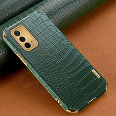 Coque Luxe Cuir Housse Etui pour OnePlus Nord N200 5G Vert