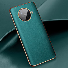 Coque Luxe Cuir Housse Etui pour Oppo Ace2 Vert