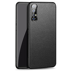 Coque Luxe Cuir Housse Etui pour Oppo Find X2 Neo Noir