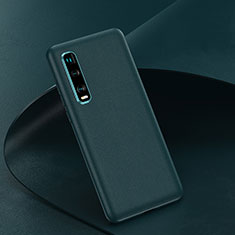 Coque Luxe Cuir Housse Etui pour Oppo Find X2 Pro Vert
