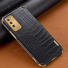 Coque Luxe Cuir Housse Etui pour Samsung Galaxy A03s Noir