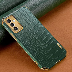 Coque Luxe Cuir Housse Etui pour Samsung Galaxy A05s Vert