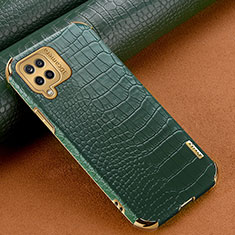 Coque Luxe Cuir Housse Etui pour Samsung Galaxy A12 Nacho Vert