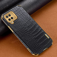 Coque Luxe Cuir Housse Etui pour Samsung Galaxy A12 Noir