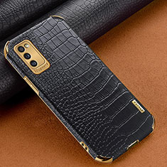 Coque Luxe Cuir Housse Etui pour Samsung Galaxy A41 Noir