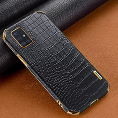 Coque Luxe Cuir Housse Etui pour Samsung Galaxy A51 4G Noir