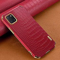 Coque Luxe Cuir Housse Etui pour Samsung Galaxy A81 Rouge