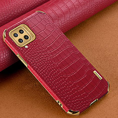 Coque Luxe Cuir Housse Etui pour Samsung Galaxy M32 4G Rouge