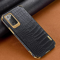 Coque Luxe Cuir Housse Etui pour Samsung Galaxy Note 20 5G Noir