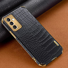 Coque Luxe Cuir Housse Etui pour Samsung Galaxy Quantum2 5G Noir