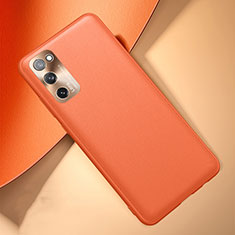 Coque Luxe Cuir Housse Etui pour Samsung Galaxy S20 FE 4G Orange