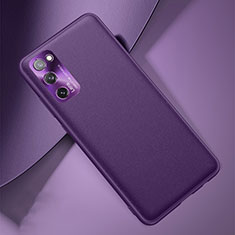 Coque Luxe Cuir Housse Etui pour Samsung Galaxy S20 FE 5G Violet