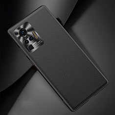 Coque Luxe Cuir Housse Etui pour Vivo X50 Pro 5G Noir