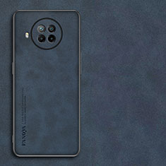 Coque Luxe Cuir Housse Etui pour Xiaomi Mi 10i 5G Bleu