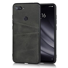 Coque Luxe Cuir Housse Etui pour Xiaomi Mi 8 Lite Noir