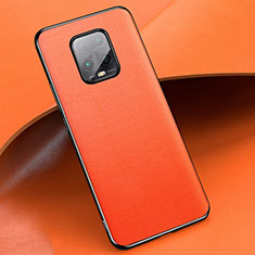 Coque Luxe Cuir Housse Etui pour Xiaomi Redmi 10X 5G Orange