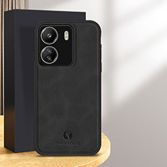 Coque Luxe Cuir Housse Etui pour Xiaomi Redmi 13C Noir