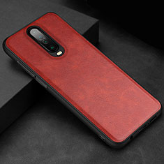 Coque Luxe Cuir Housse Etui pour Xiaomi Redmi K30 5G Rouge
