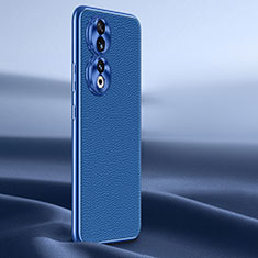 Coque Luxe Cuir Housse Etui QK1 pour Huawei Honor 90 5G Bleu