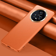 Coque Luxe Cuir Housse Etui QK1 pour Huawei Honor Magic5 5G Orange