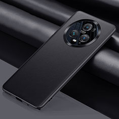 Coque Luxe Cuir Housse Etui QK1 pour Huawei Honor Magic5 Pro 5G Noir